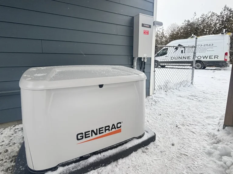 Generac standby generator installed by Dunne Power, Grey Bruce