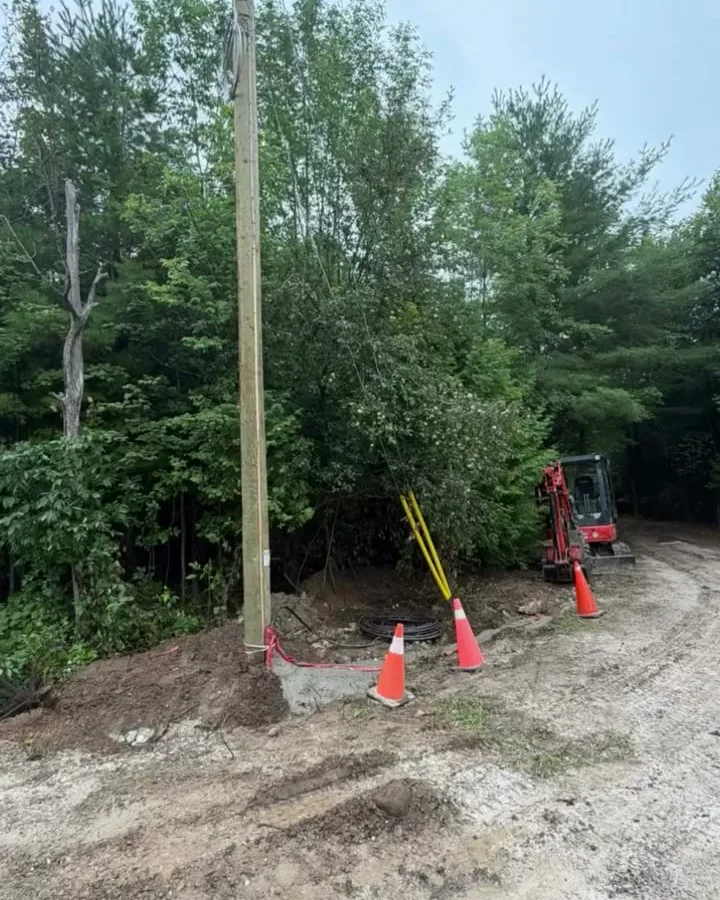 400 metre trench and a 40 foot pole, Dunne Power job