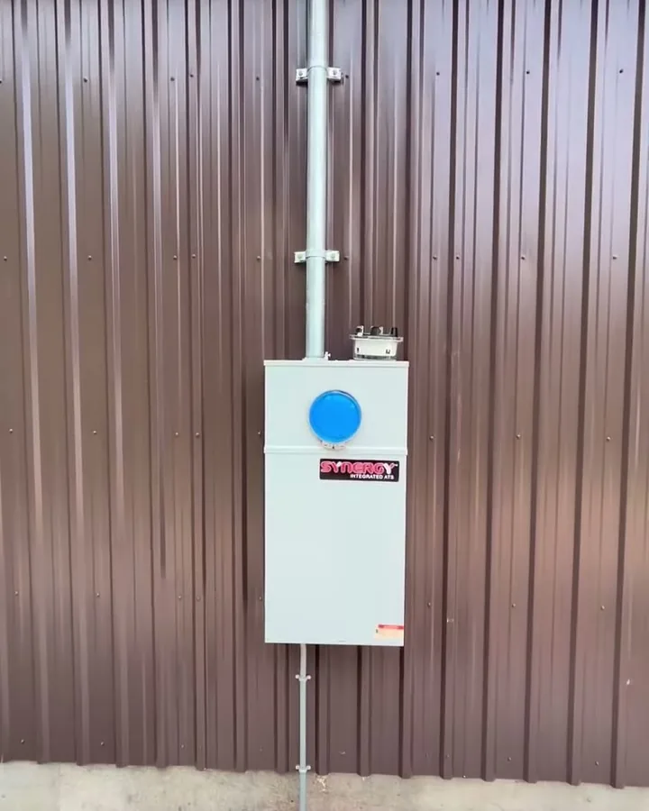 200 amp meter base and automatic transfer switch, Dunne Power job