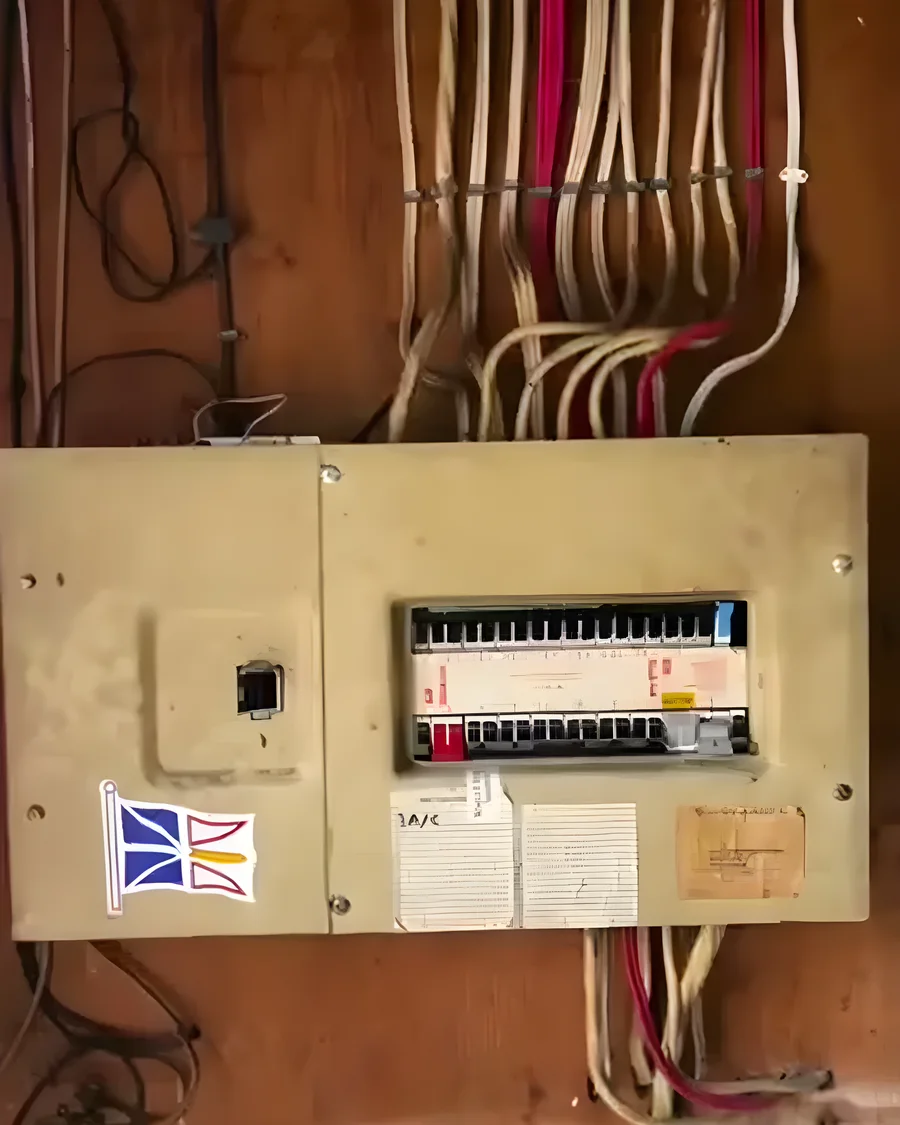Old Federal Pioneer panel coming out before a 200 amp panel upgrade in Owen Sound