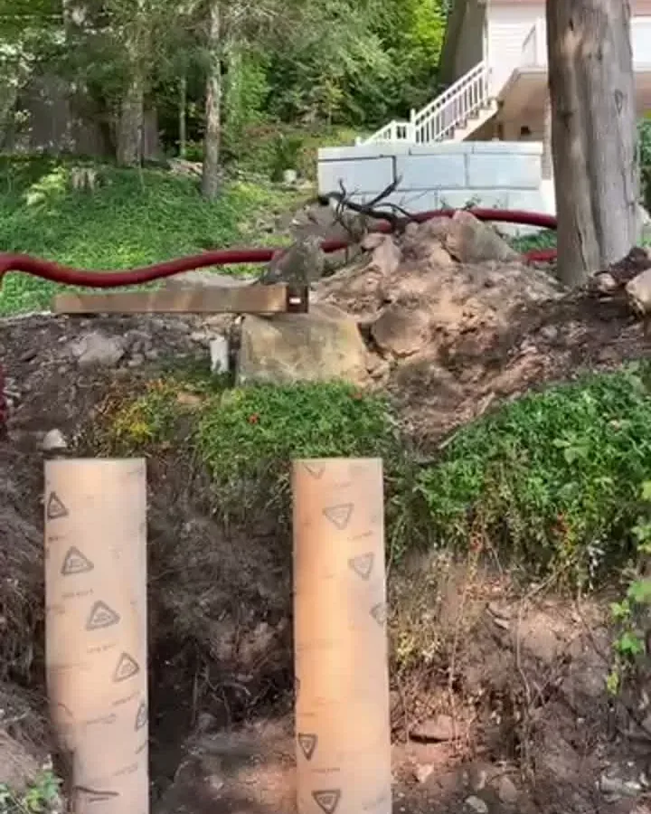 The 400 amp meter site in Mallory Beach, forms set before the conduit goes in