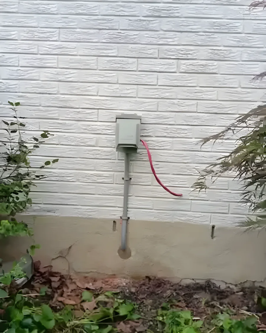 New 30 amp outdoor receptacle installed for a trailer in Walkerton