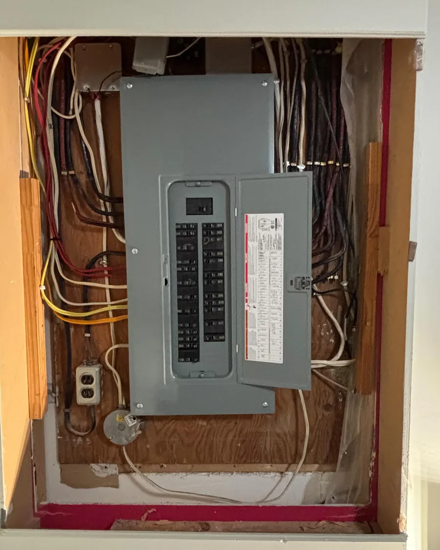New breaker panel installed in an older home by Dunne Power